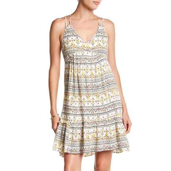 *NWT* Jessica Simpson Kisha Geo Print Dress - Picture 1 of 6
